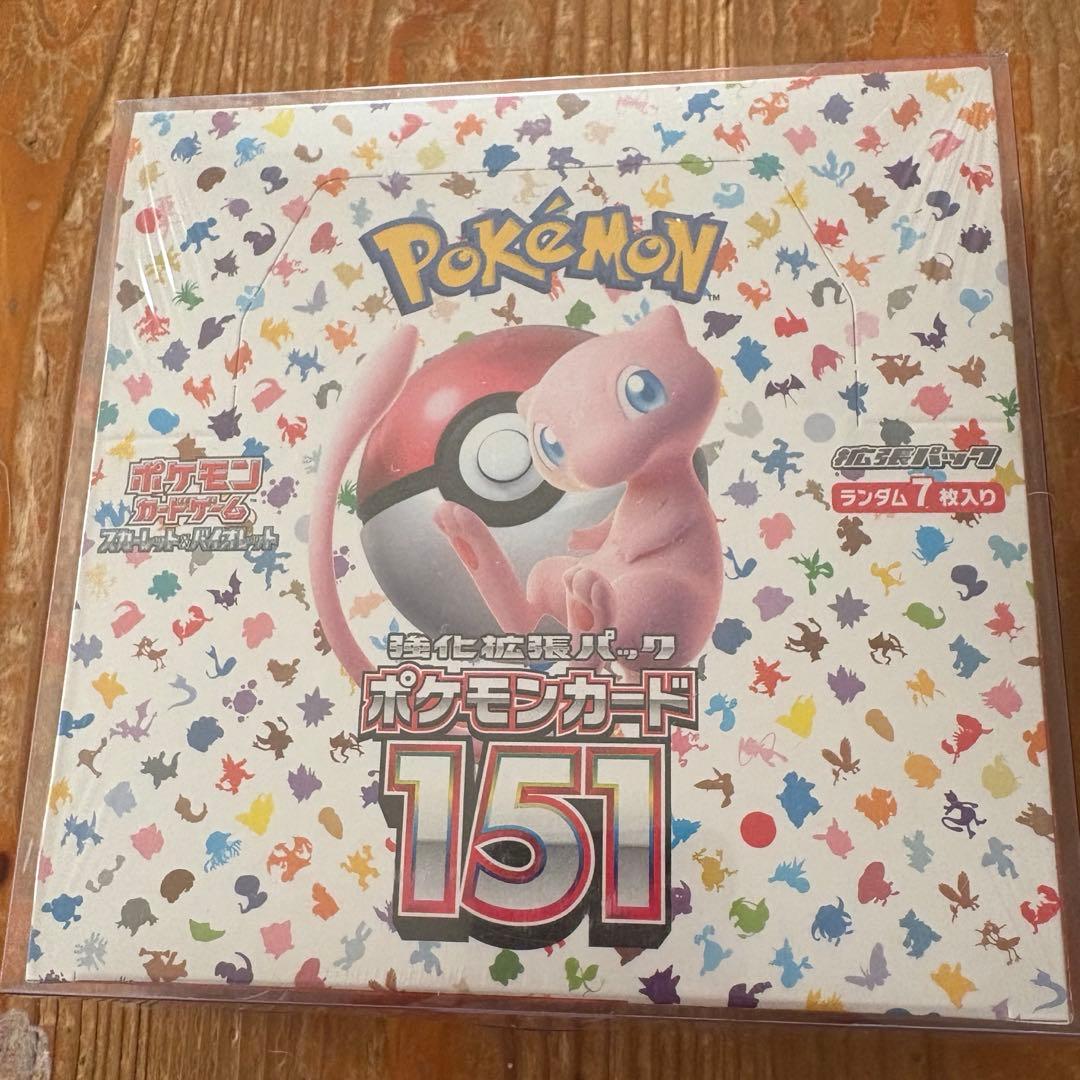 ポケモンカード 151 ミュウデザイン　シュリンク付き未開封 ポケモンカード 151 BOX ボックス 新品未開封 シュリンク付き ポケカ