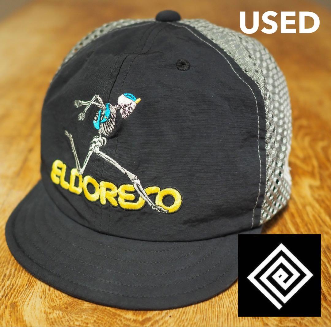 【美品】ELDORESO エルドレッソ ランニングキャップ ボーン ブラック