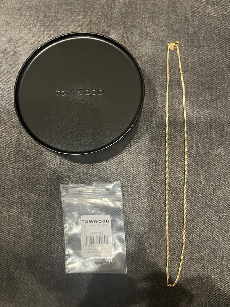 アクセサリー TOMWOOD Curb Chain Slim Gold 20.5inch