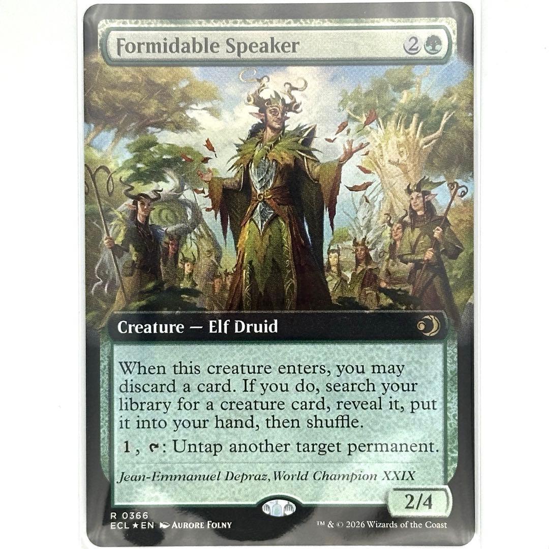 【MTG】並外れた語り部 [ECL-BF] 緑R 英語 Foil 拡張アート