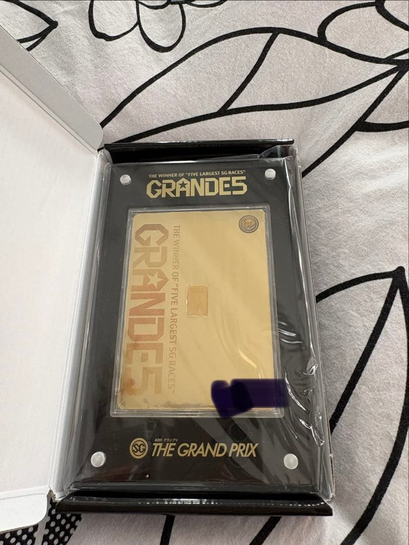 ☆GRANDE5 ボートレース 競艇 当選 SG 純金1g入 インゴットカード