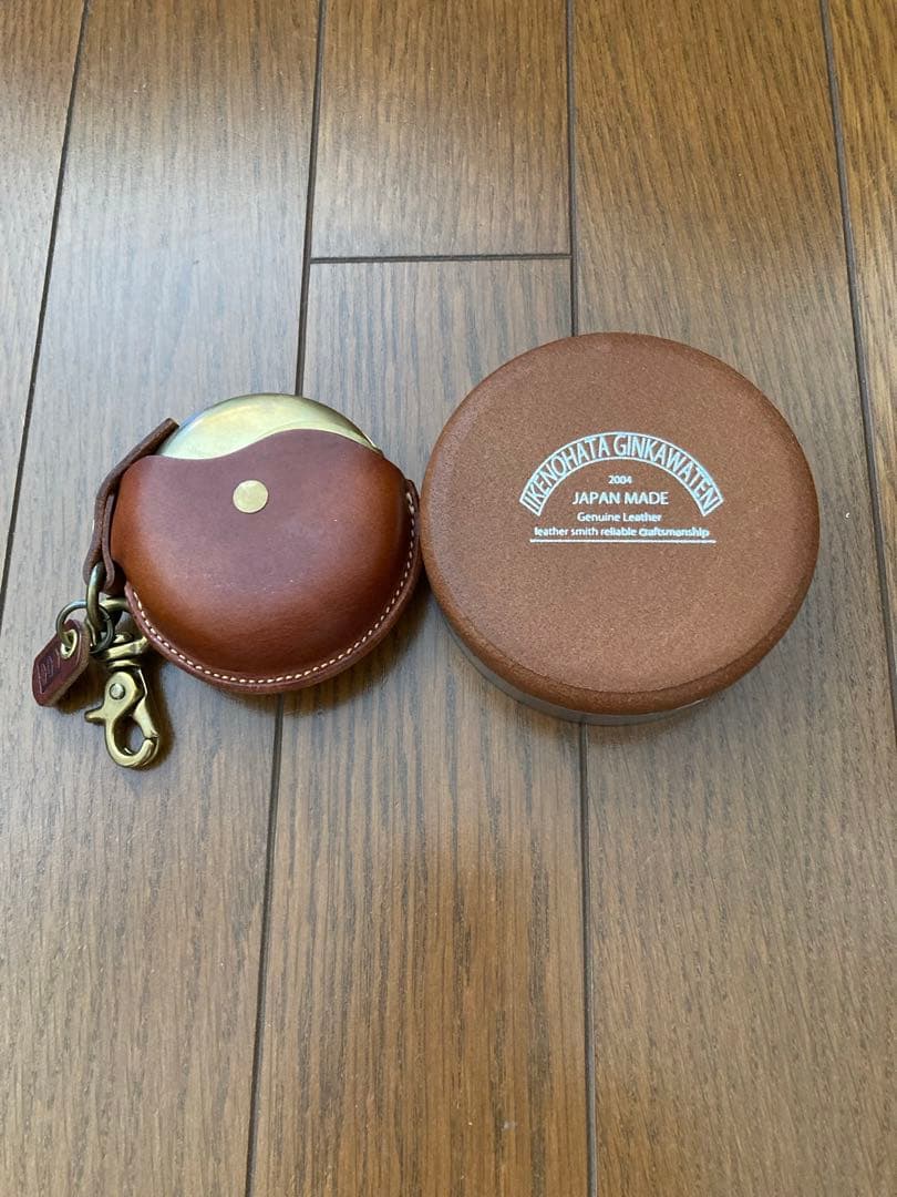 未使用 池之端銀革店 マルチケース 携帯灰皿 ケース付 Cr-131