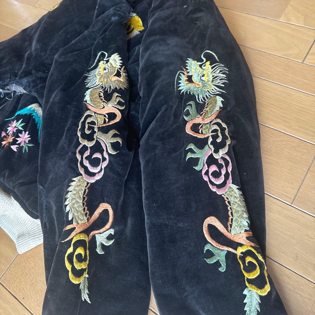 幻 博物館級 ビンテージ スカジャン 50s 龍 鷹 虎 富士山 ヴィンテージ