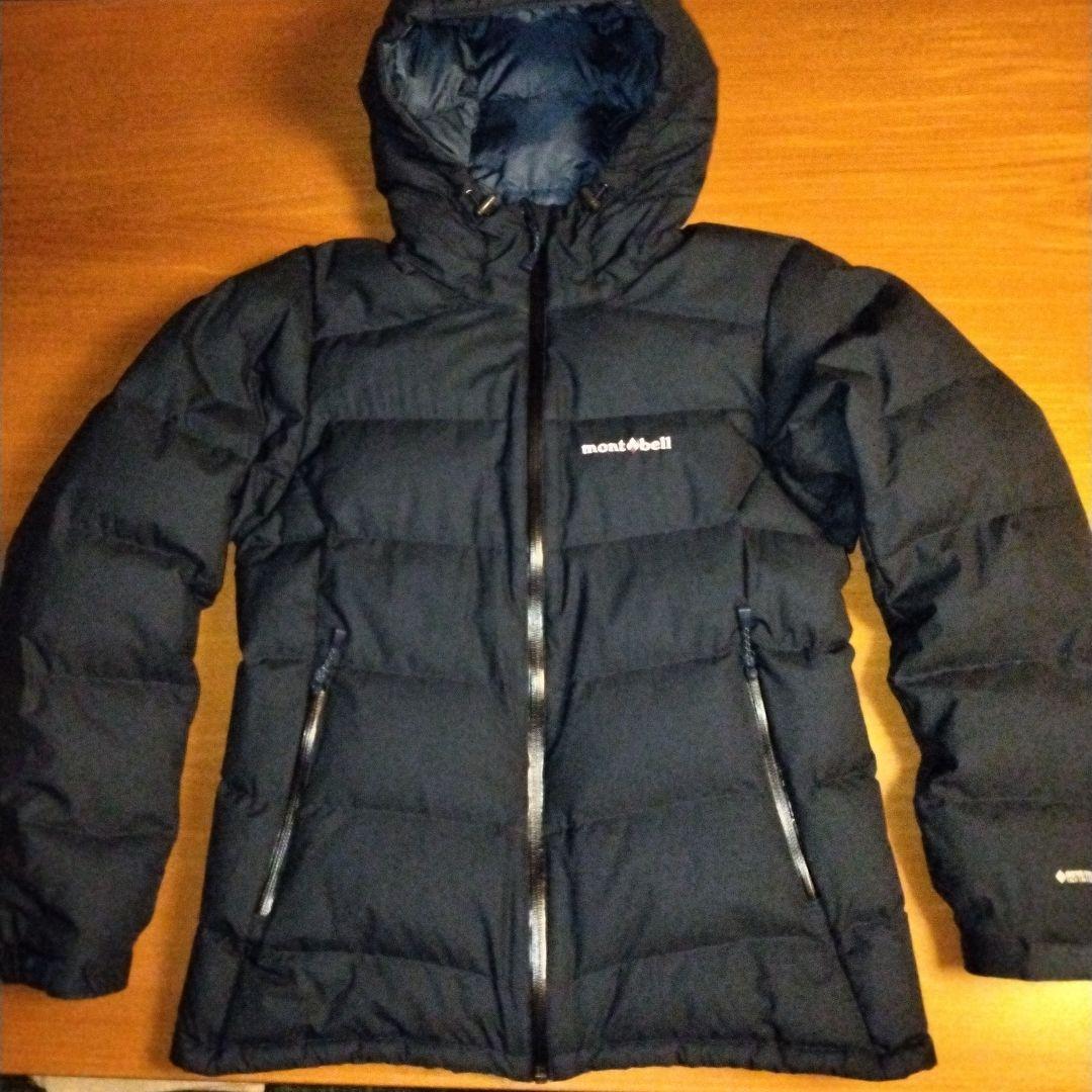 モンベル　パーマフロストライトダウンパーカー　ゴアテックス　M　紺　美品