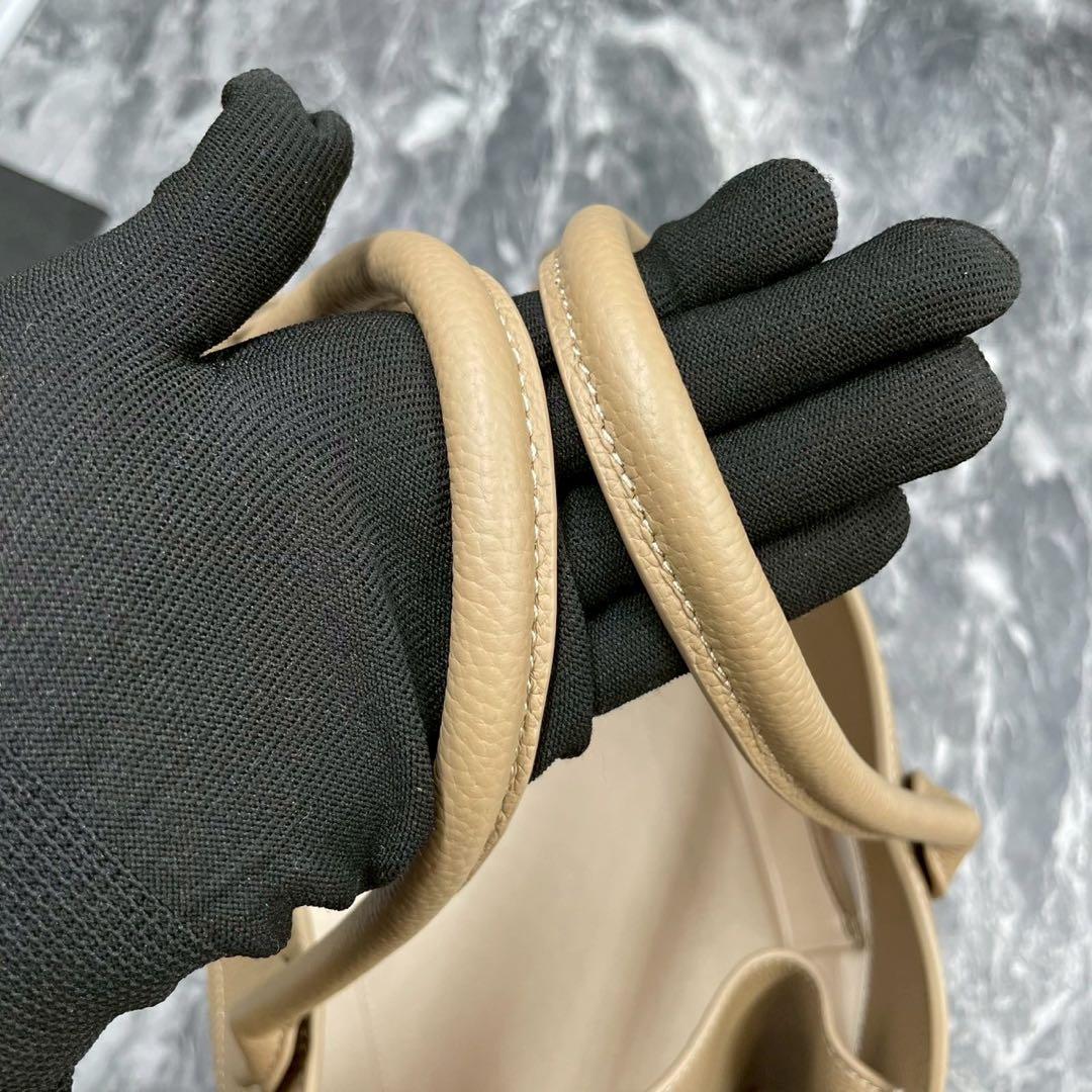 極美品】JISTORY トートバッグ ボストンバッグ ベージュ レザー