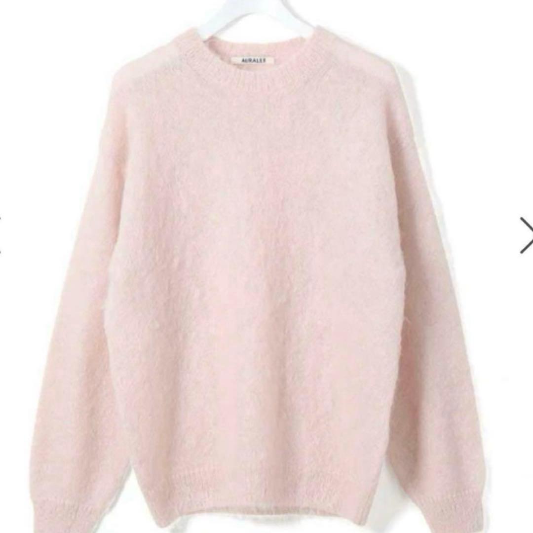 AURALEE オーラリーモヘアニットピンク - メルカリ