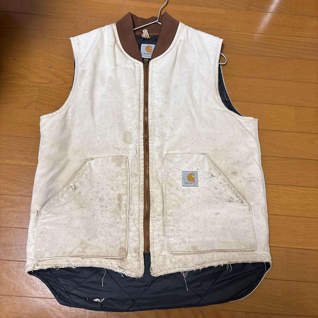 Carhartt ダックベスト　アイボリー