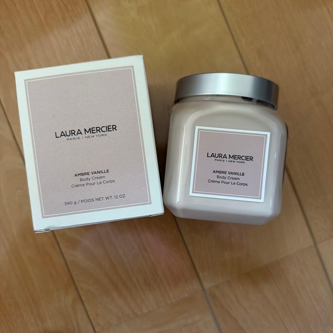 LAURA MERCIER ホイップボディクリーム アンバーバニラ 340g ローラ メルシエ / ホイップトボディクリーム アンバーバニラ 340gの