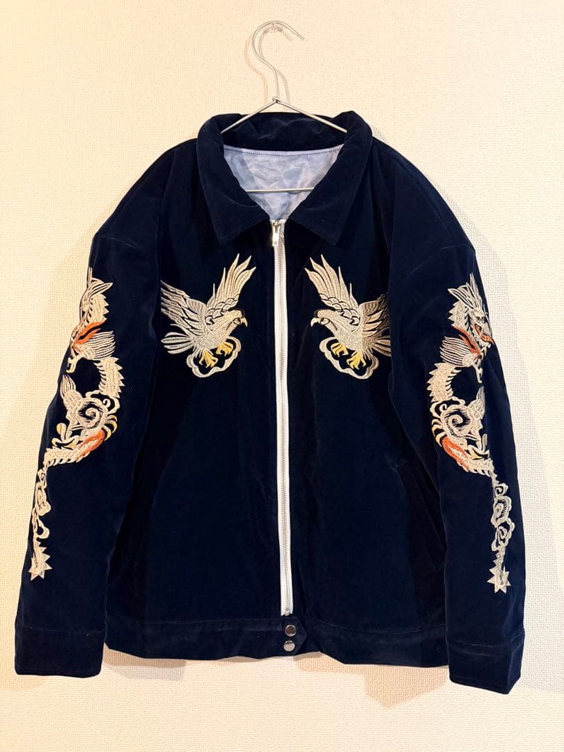 50s スーベニアジャケット スカジャン　別珍 ベルベット レプリカ