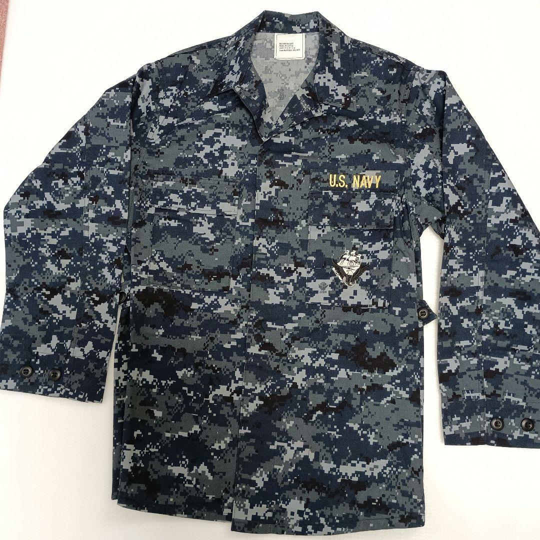 アメリカ海軍 デジタル迷彩 NWU 青色ジャケット 【実物・未使用品