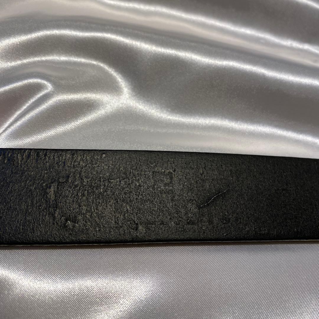 FENDI archiveイタリア製ブラックレザーロゴベルト ズッカ柄Zucca