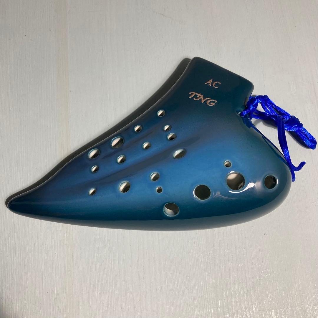 【新品未使用】TNGオカリナ トリプル アルト C管 グラデーションブルー