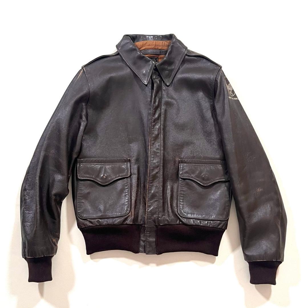 【初期】バズリクソンズ　A-2 フライト ジャケット　ホースハイド レザー　馬革