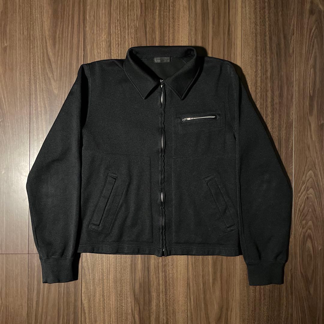 極美品90-00s コムデギャルソンオム プリュス ジャージブルゾン 製品染め