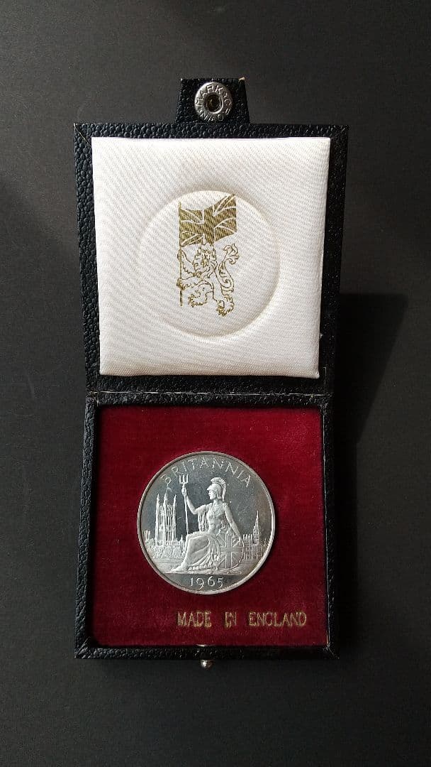 1965年 東京英国博覧会 記念銀製 ブリタニアデザイン ケース付き m44742048551_1.jpg?1763639329