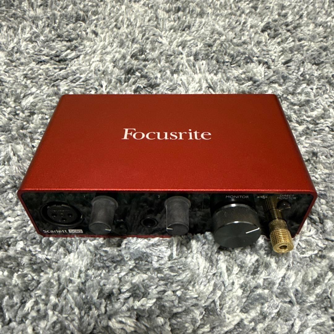 Focusrite Scarlett オーディオインターフェイス Focusrite Scarlett solo (4th Gen) 2in 2out オーディオ