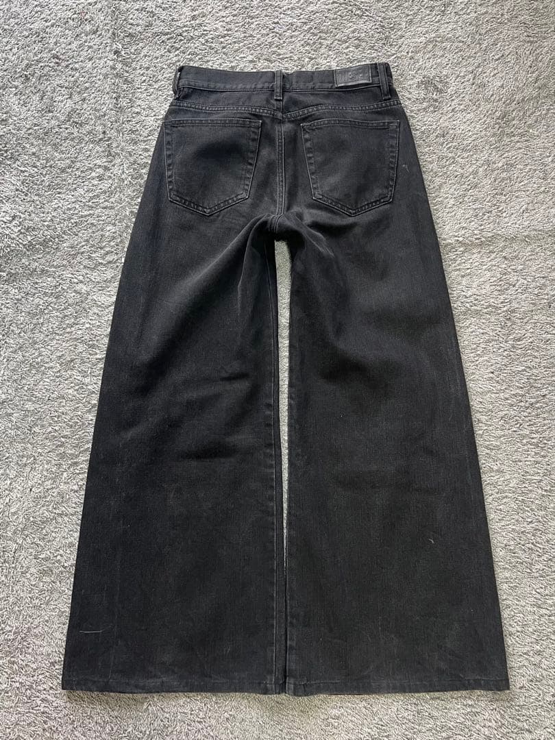 パンツ \"DIESEL\" Black Wide leg Denim
