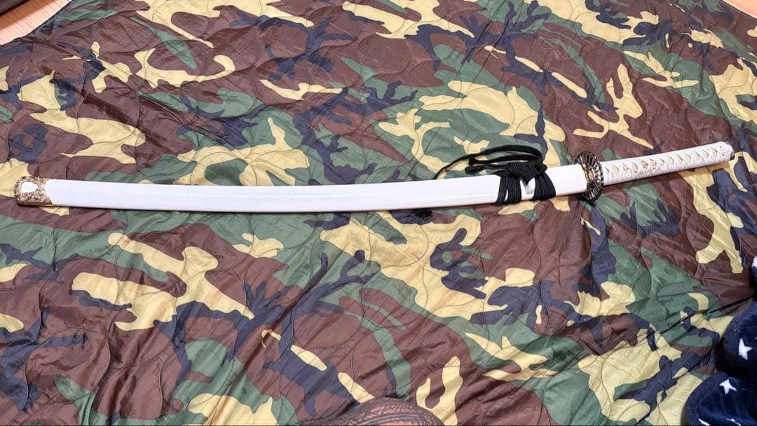 りゅうき様用　 沖田総司拵　菊一文字宗則　白　箱付き