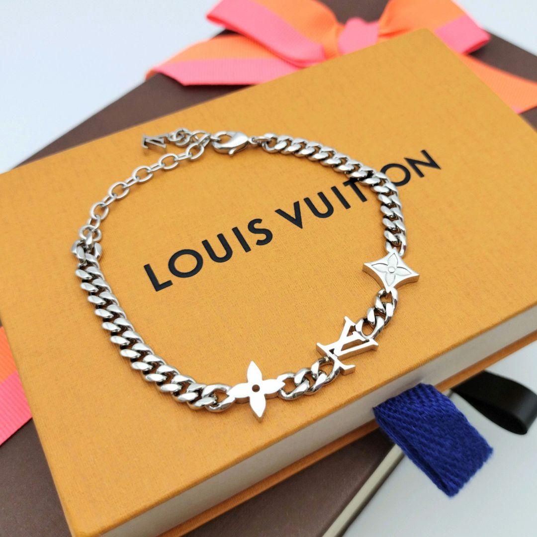 シマさん専用✨ルイヴィトン モノグラム ロウ ブレスレット チェーン シルバー