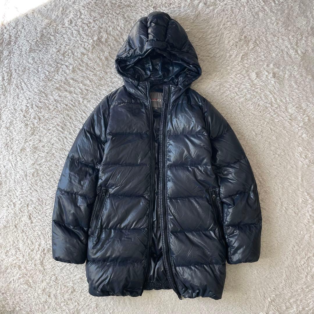 デュベティカ DUVETICA ロングダウンコート 40 ネイビー