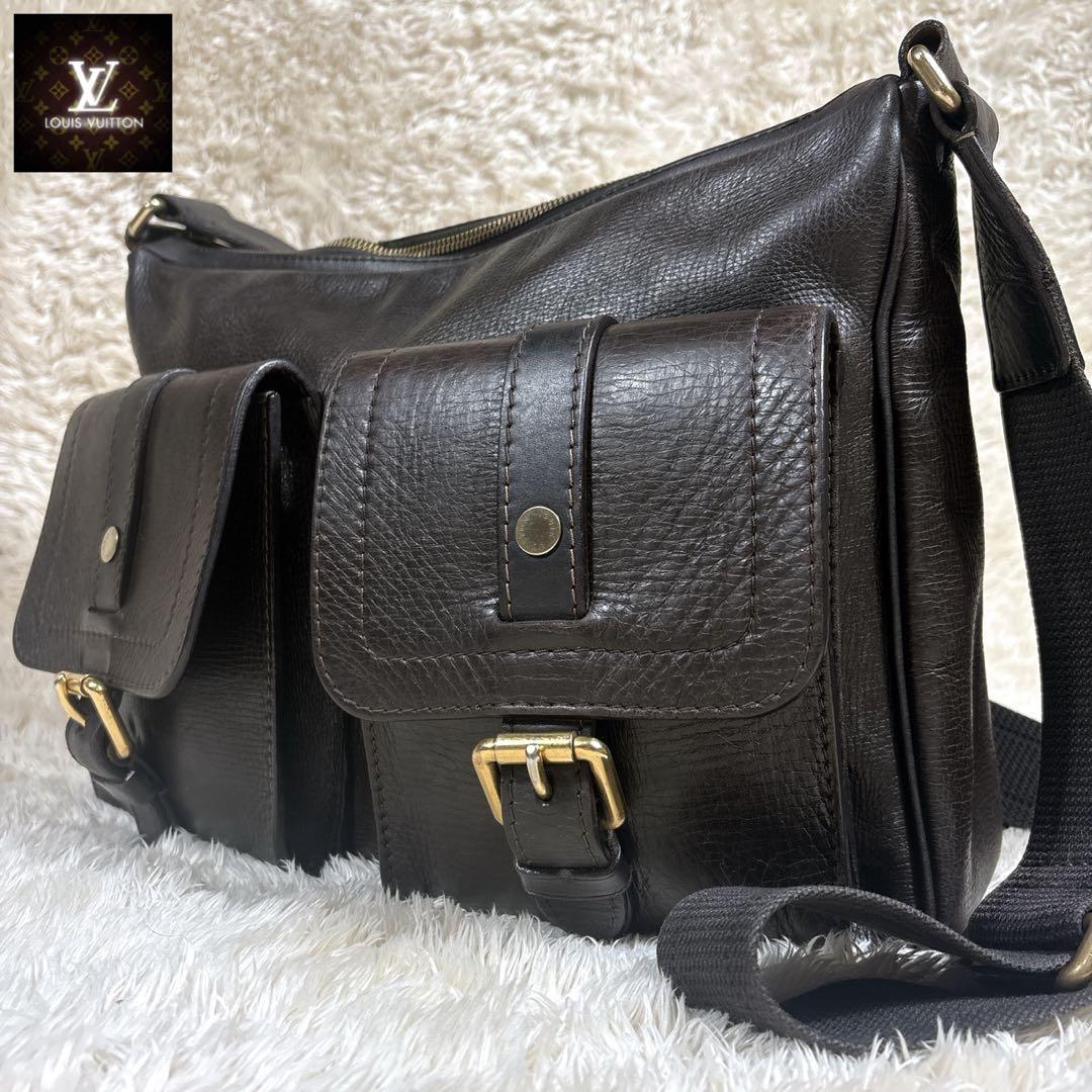 LOUIS VUITTON ルイヴィトン ユタ ウィチタ ショルダーバック 茶色