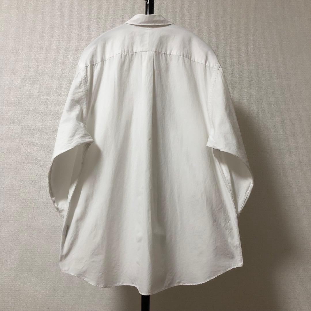 新型タグ付✨23aw美品 サイズ1 コモリシャツ 白 comoli - メルカリ