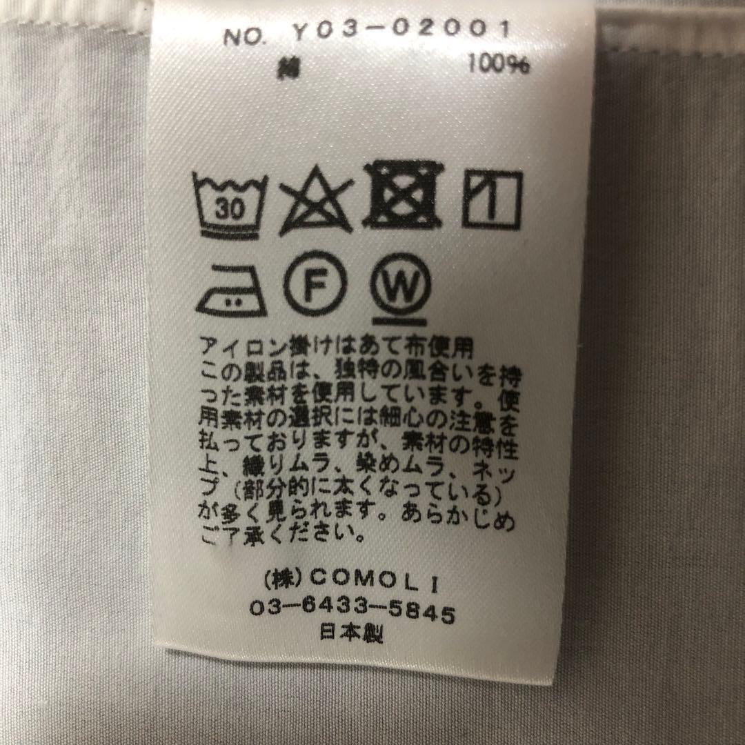 新型タグ付✨23aw美品 サイズ1 コモリシャツ 白 comoli - メルカリ