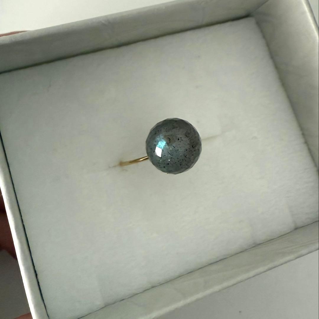 Sweet pea リング　天然石　K18