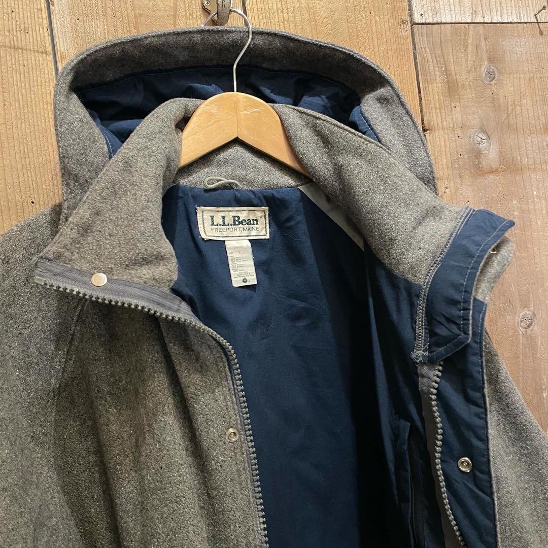 【L】70s USA製 L.L.Bean ウール マウンテンパーカー ジャケット