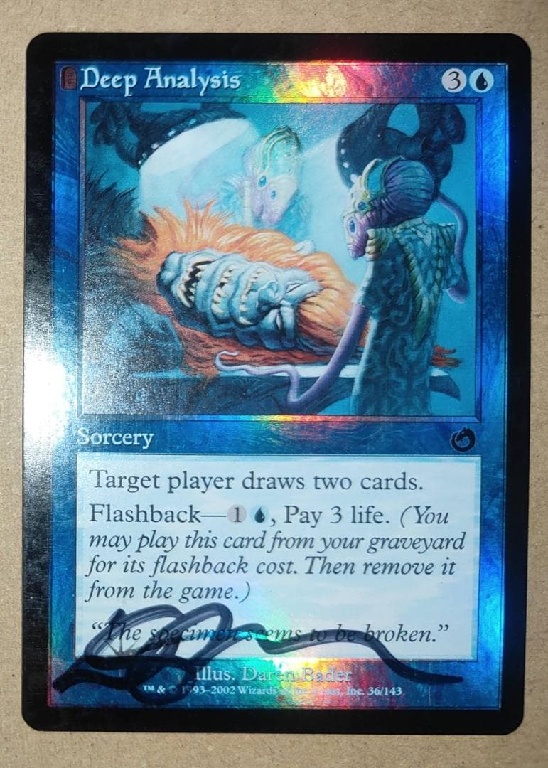 MTG 綿密な分析 サインド foil 英語 初版 - メルカリ