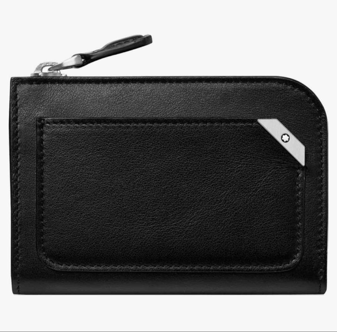 【ミクロ0408】Montblanc ブラック L字ファスナーウォレット