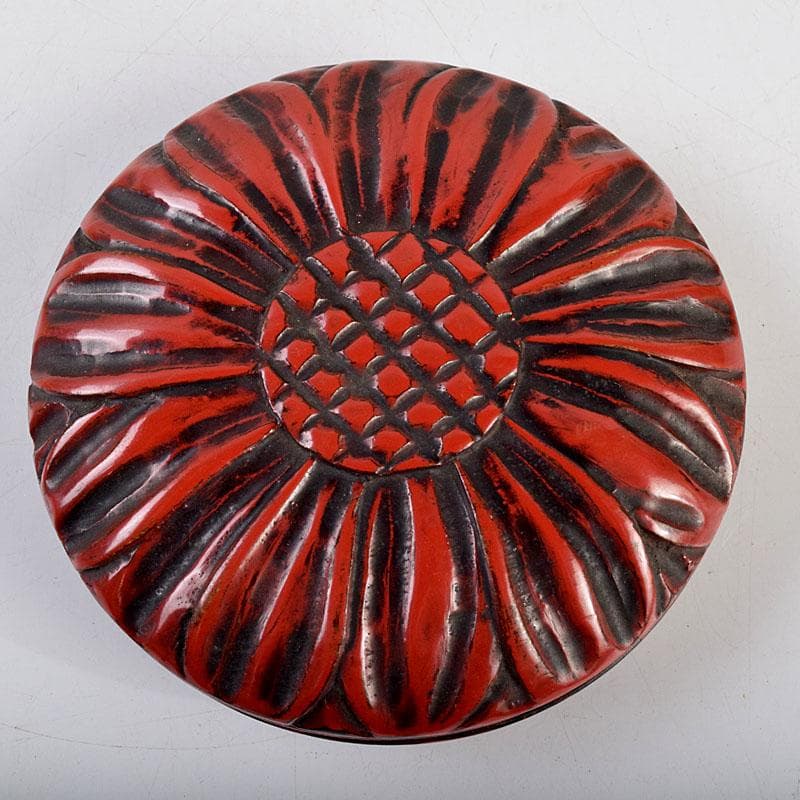 茶道具 剔紅 堆朱 花彫香合 時代箱 V 9267 - メルカリ