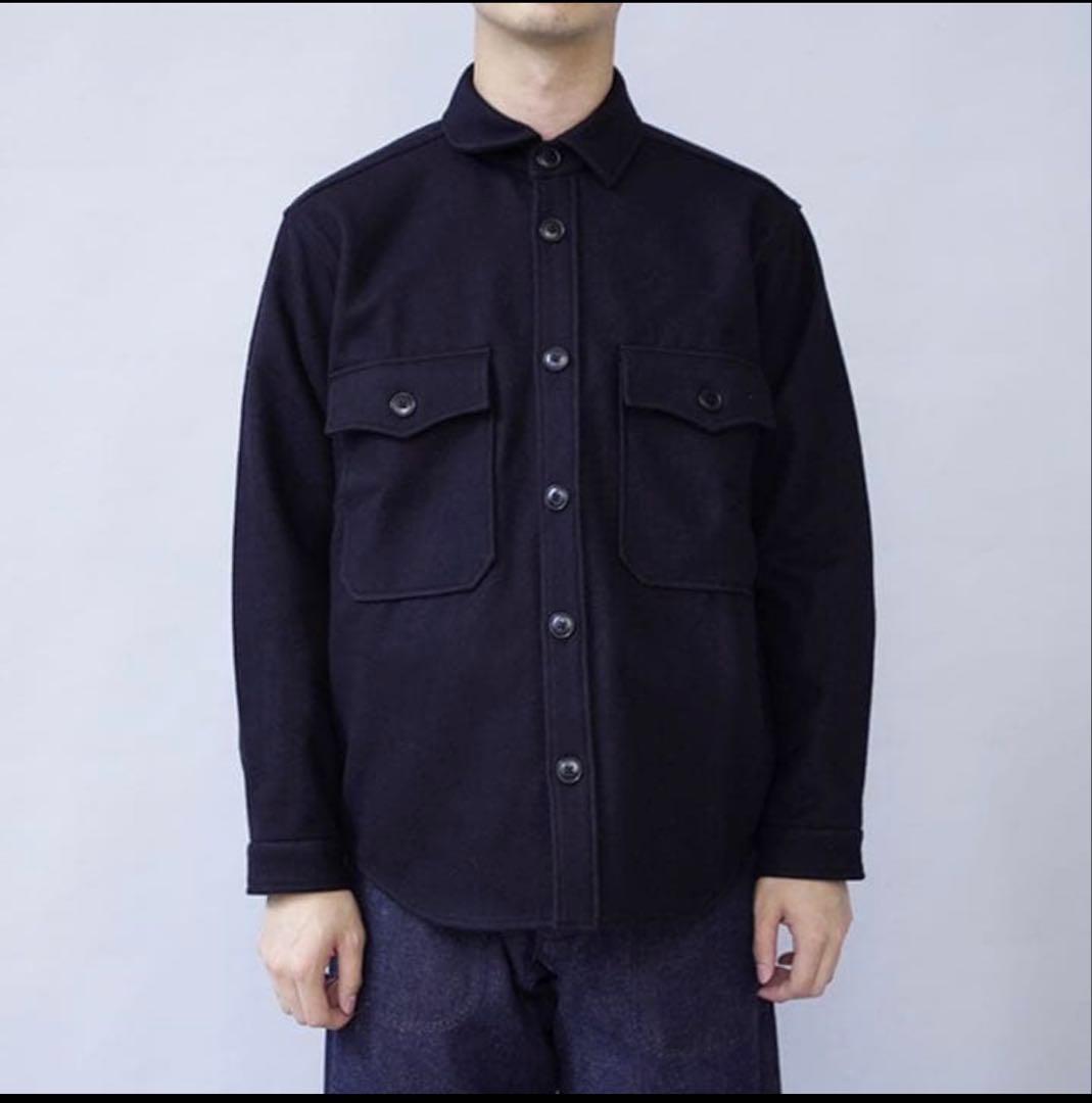 YAECA LIKE WEAR C.P.O SHIRT ネイビー 38