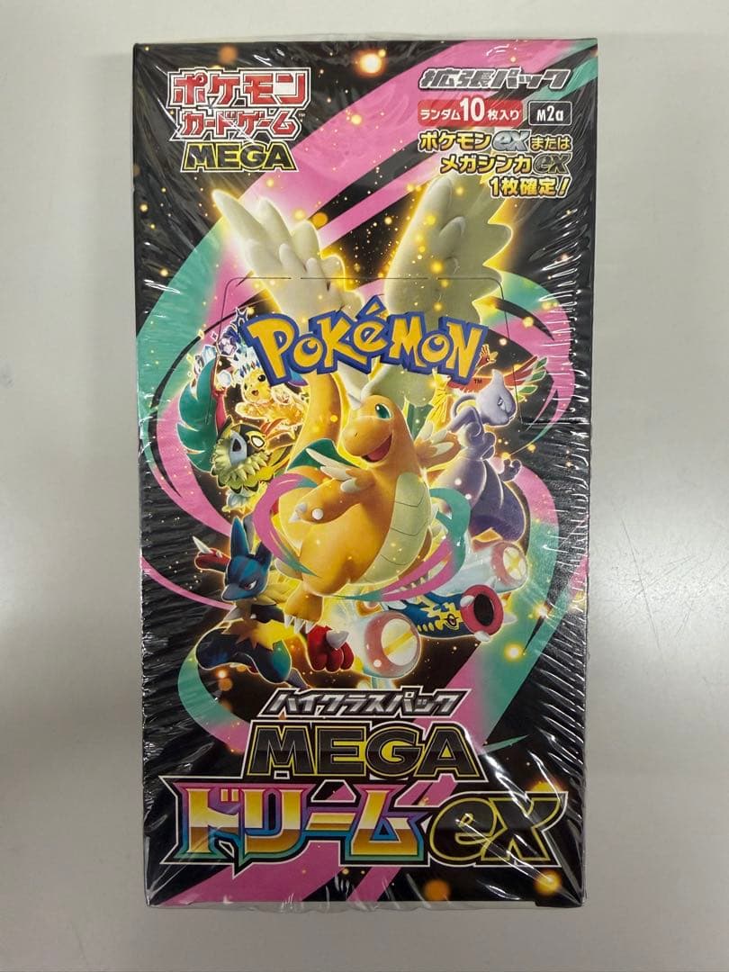 メガドリームex シュリンク付き　1ボックス 楽天市場】【Box未開封・シュリンク付き】 ポケモンカードゲーム MEGA