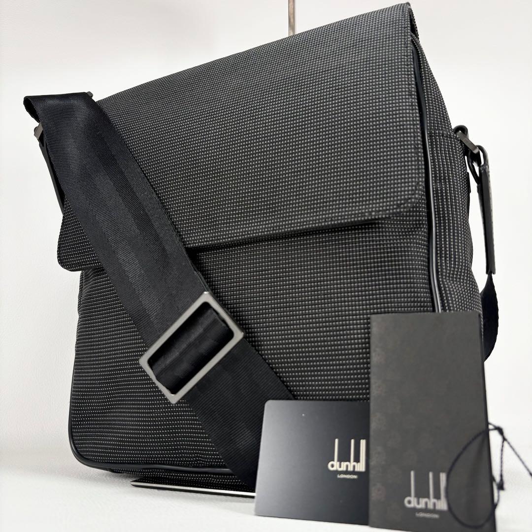 美品⭐️ダンヒル アボリティーズ メッセンジャーバッグ キャンバス グレー系