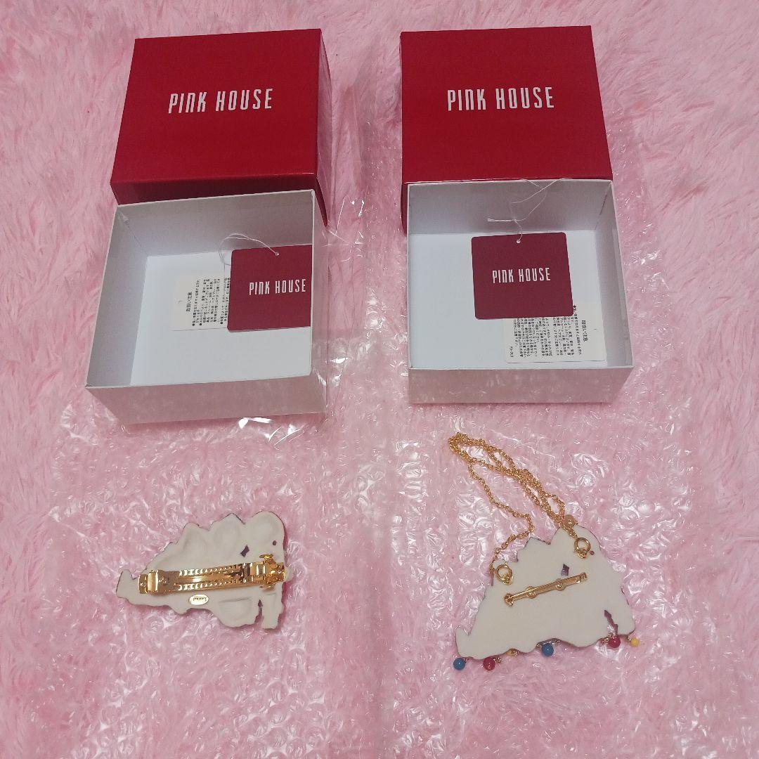 クリスマスベアモチーフバレッタ& クリスマスベア2WAYネックレス