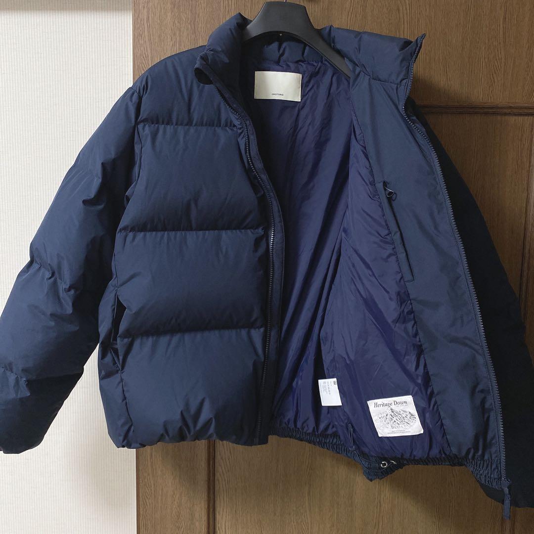 OHOTORO Heritage Duck Down Navy M - メルカリ