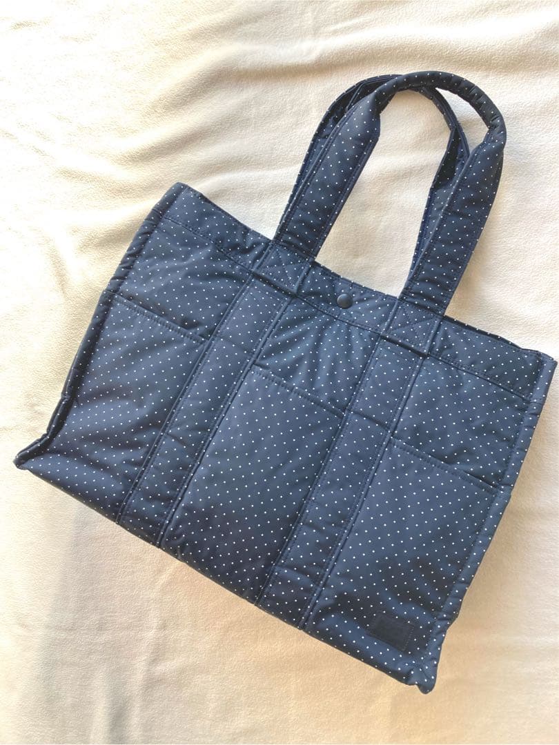 廃番　ヘッドポーター　タンカー　トートバッグ　ドット　ネイビー　藤原ヒロシ　美品