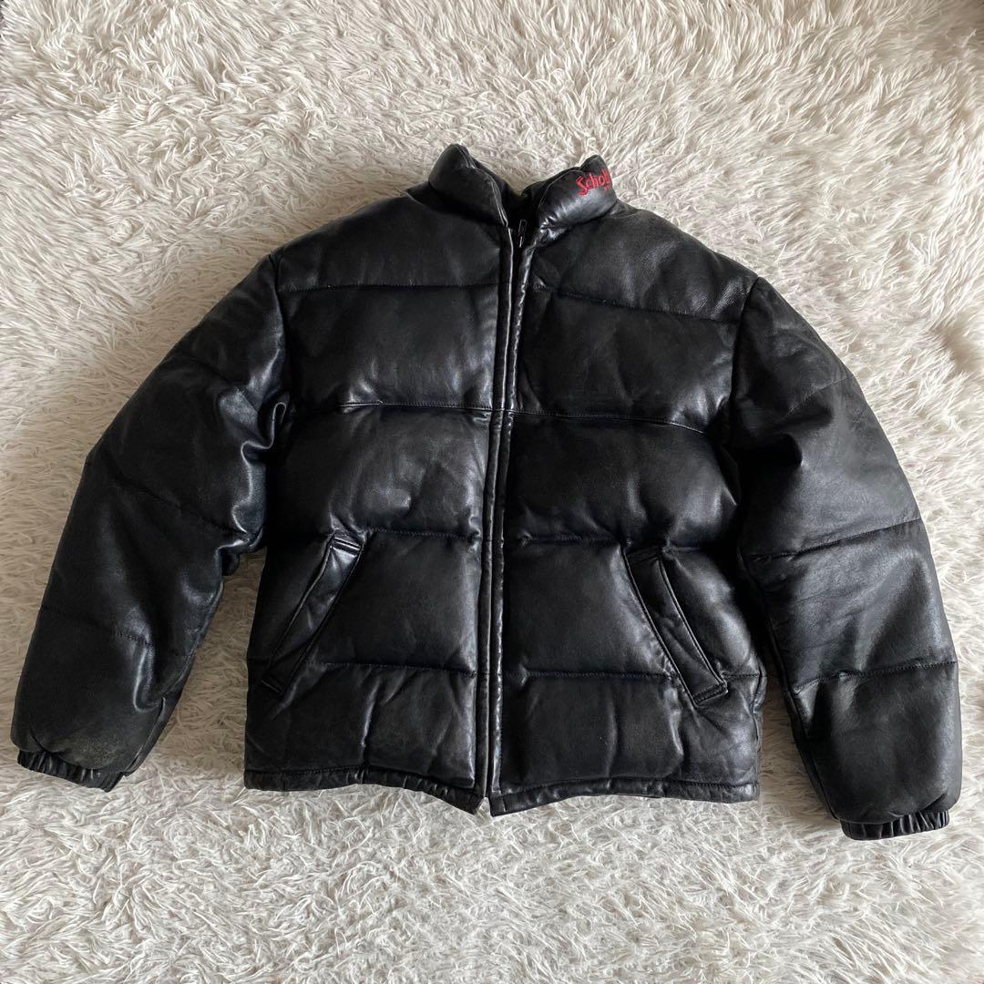 希少 schott ショット レザーダウンジャケット サイズ42 - メルカリ