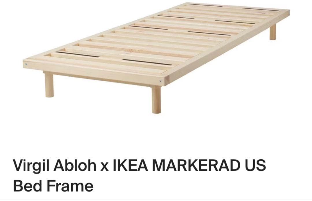 【最終SALE】Virgil Abloh x IKEAベッドフレームセミシングル
