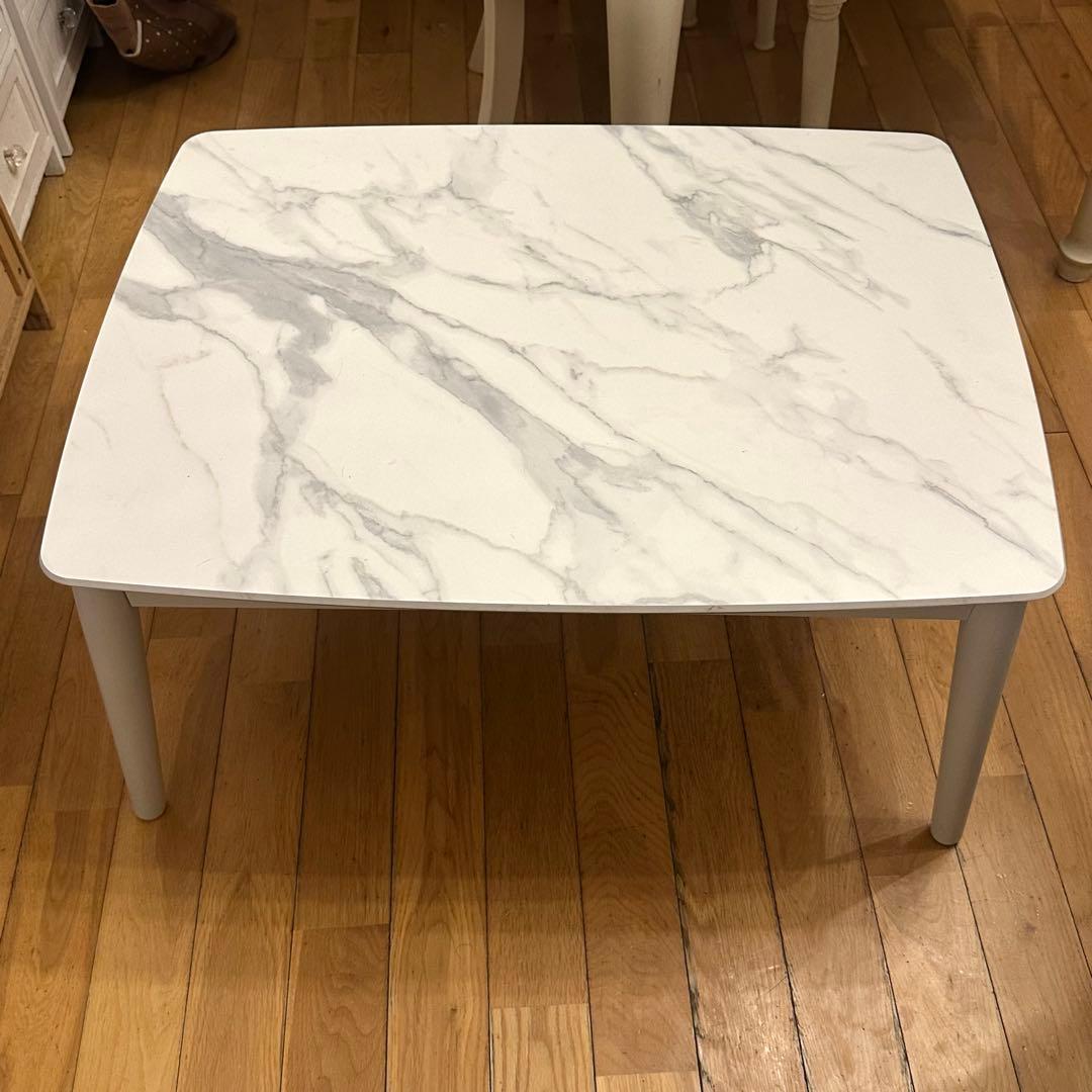 ✦美品✦Francfranc モスコ こたつテーブル Sマーブル 800×600 EC限定】モスコ こたつテーブル S 800×600 マーブル | Francfranc