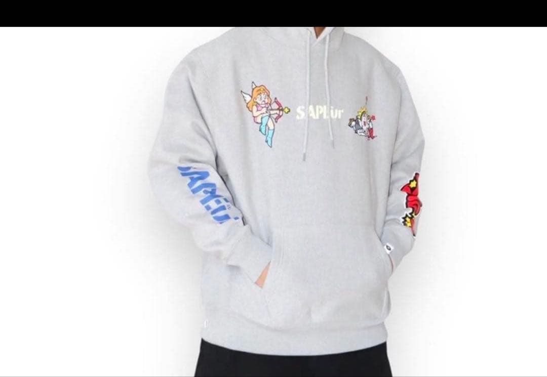SAPEur×ビックリマン ヘッドロココ フーディ パーカー XL サプール