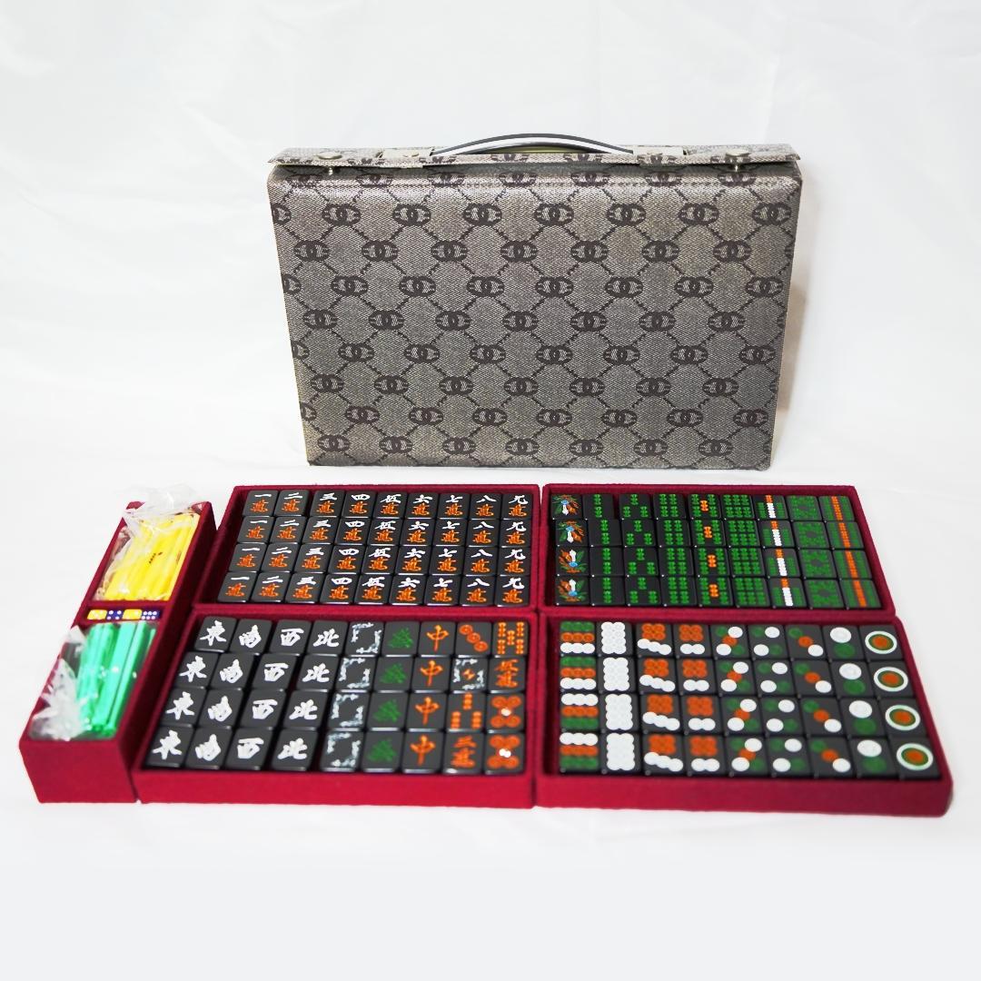 麻雀牌 ミズノ丸一 黒牌／廃盤・極レア品／昭和レトロ／美品　点棒　サイコロ 希少】ミズノ丸一 背黒牌 黒牌 麻雀牌 ジャンパイ 当時物 レア レトロ