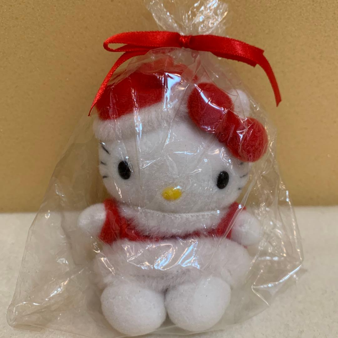 レトロ ハローキティ クリスマスキーチェーンぬいぐるみマスコット