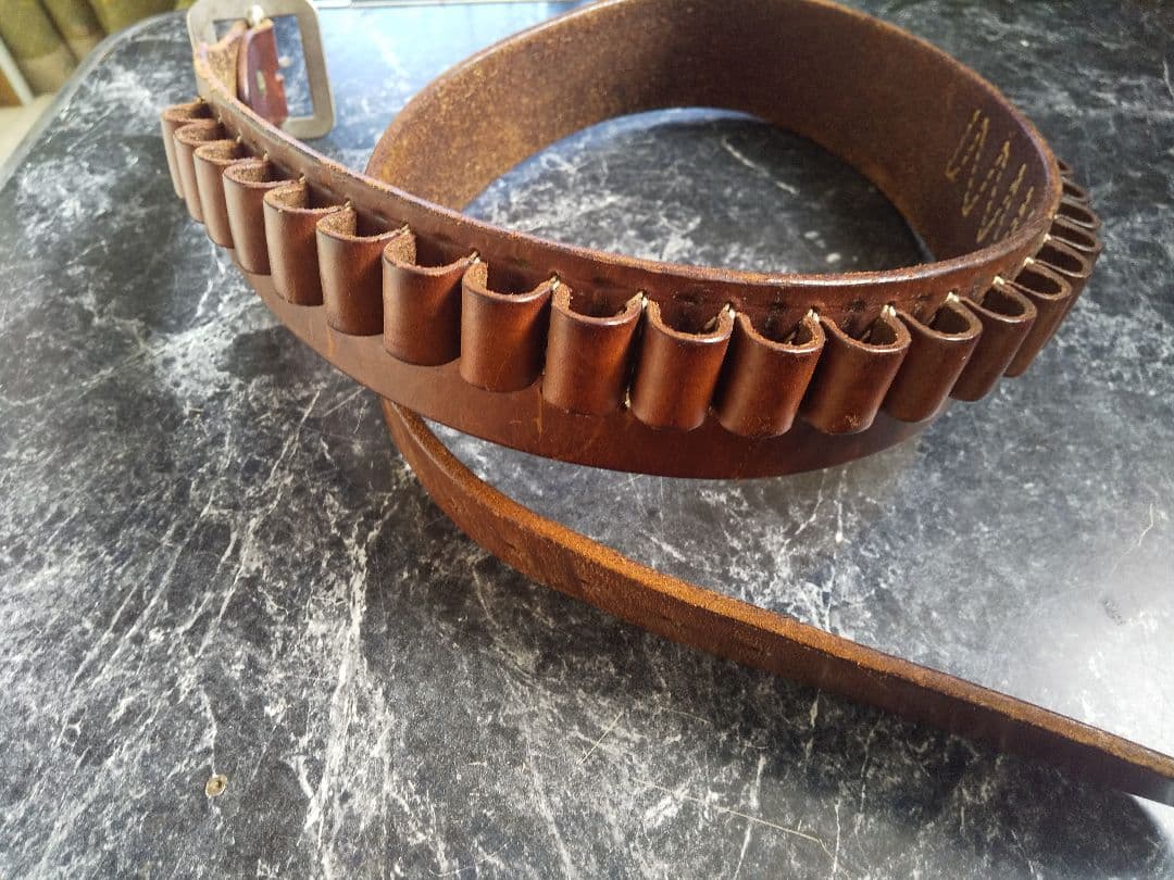 ウエスタンガンベルト 弾帯 SAAホルスター用 ベルト オールドタイプ