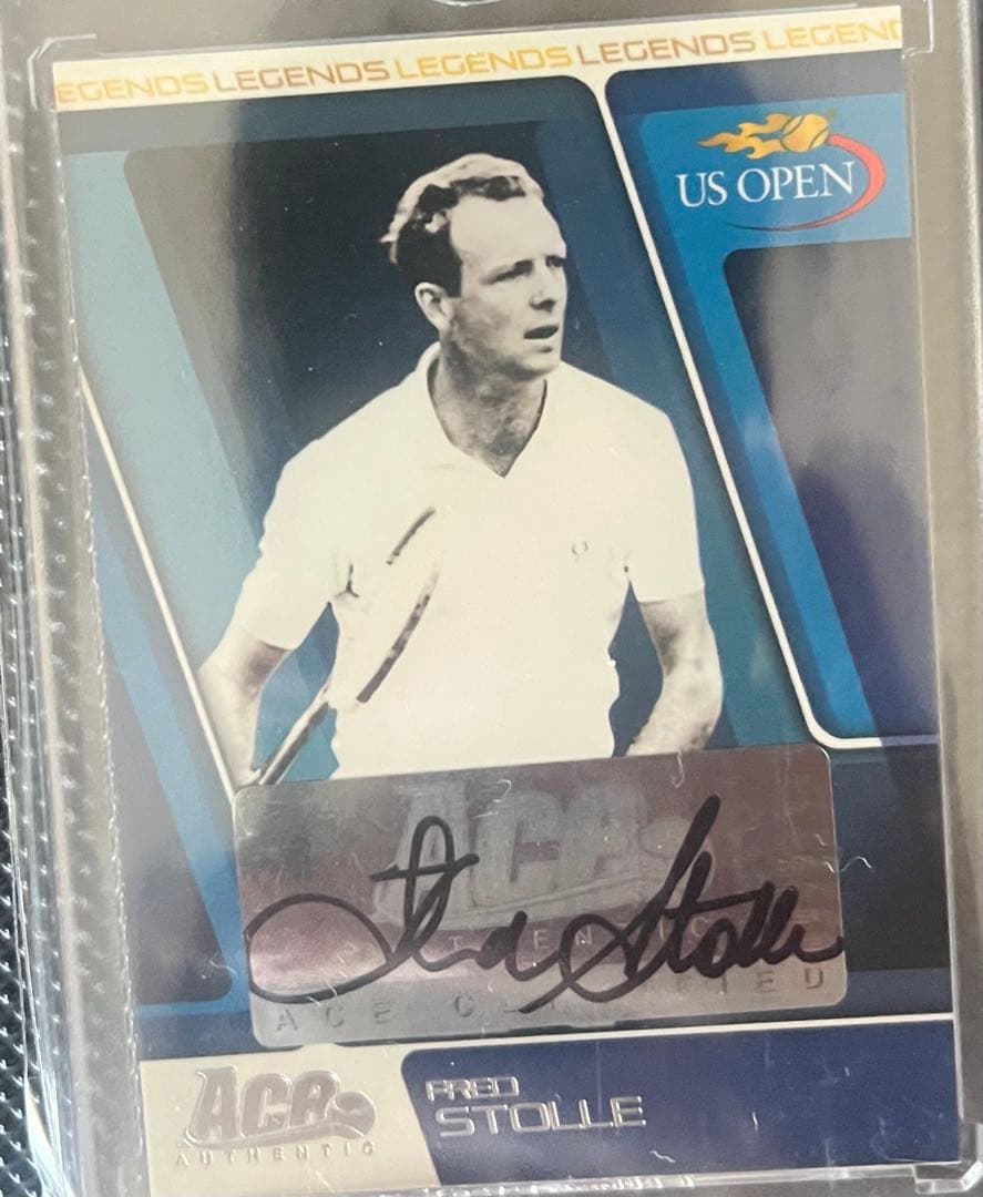 Fred Stolle US Open サイン入りカード
