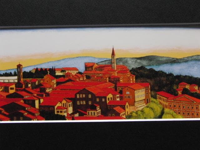 荒木淳一、【ペルージャ】、希少な大判額装用画集より、美品、日本人画家