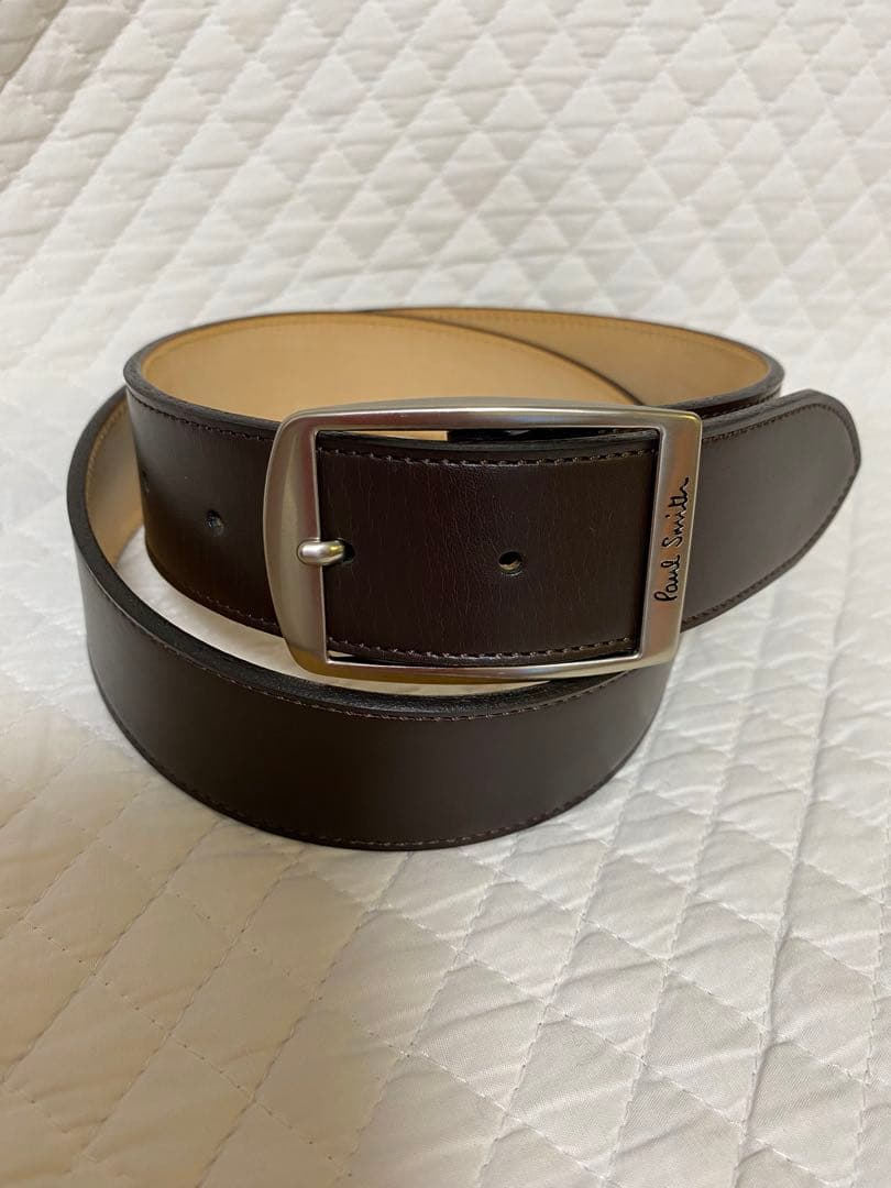 【送料込】ポールスミス Paul Smith レザーベルト(M)／新品・未使用