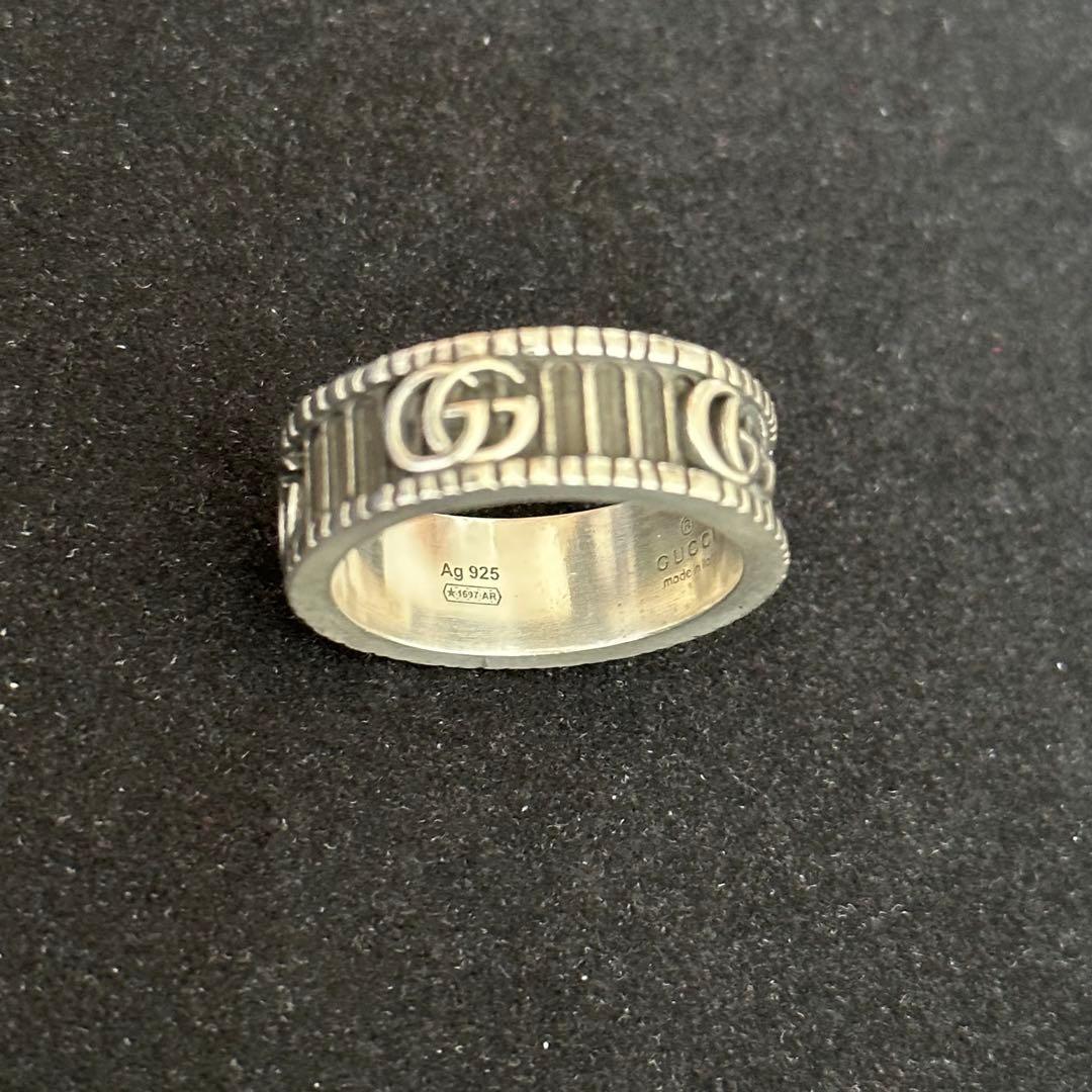 GUCCI ダブルG シルバー リング 20 - メルカリ