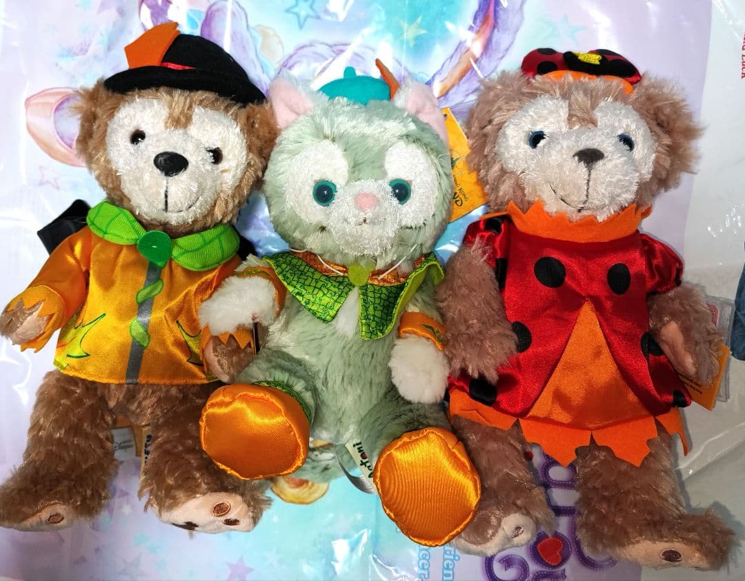 香港ディズニー ハロウィン ダッフィー シェリーメイ ジェラトーニ セット